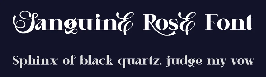 Sanguine Rose Font by Mevricks Studio — Serif Font — thumbnail 2