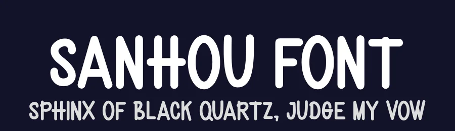 Sanhou Font by futuristypestudio — Display Font — thumbnail 2