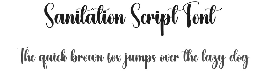 Sanitation Script Font by creativeletter — Script Handwritten Font