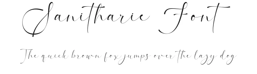 Sanitharie Font by imiftype — Script Handwritten Font