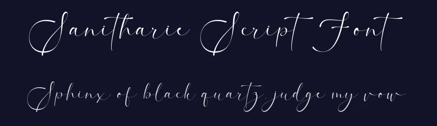 Sanitharie Script Font by imiftype — Script Handwritten Font — thumbnail 2