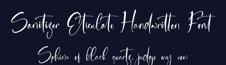 Sanitizer Eticulate Handwritten Font by stylishtype.co — Script Handwritten Font — thumbnail 2