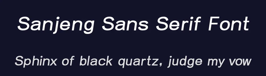 Sanjeng Sans Serif Font by Arief rochman — Sans Serif Font — thumbnail 2