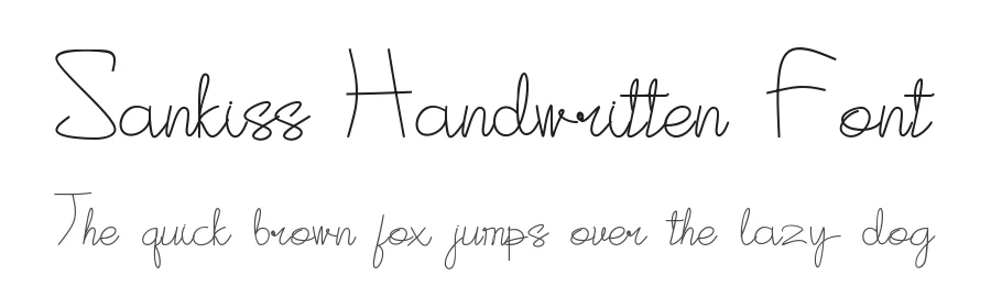 Sankiss Handwritten Font by Letternesia studio — Script Handwritten Font