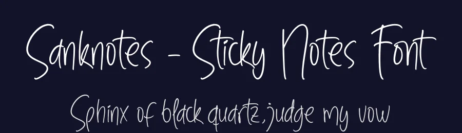 Sanknotes – Sticky Notes Font by stylishtype.co — Script Handwritten Font — thumbnail 2