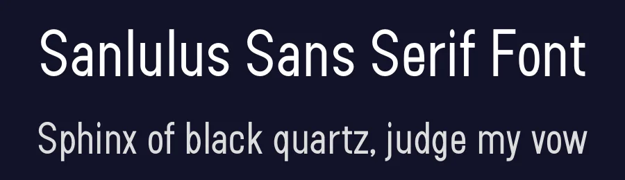 Sanlulus Sans Serif Font by AmruID — Sans Serif Font — thumbnail 2