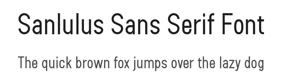 Sanlulus Sans Serif Font by AmruID — Sans Serif Font