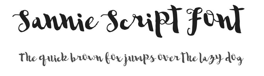 Sannie Script Font by Areatype — Script Handwritten Font