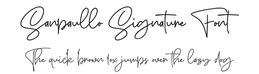 Sanpaullo Signature Font by Garisman Std — Script Handwritten Font