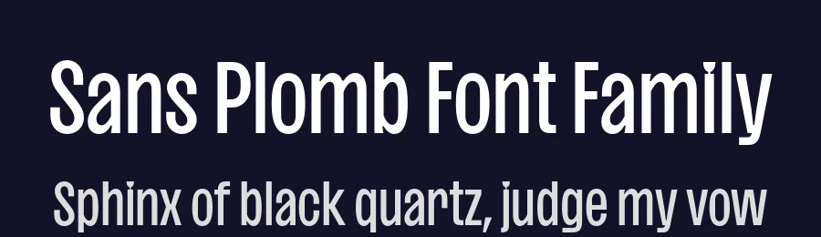 Sans Plomb Font Family by Lift Type — Sans Serif Font — thumbnail 2