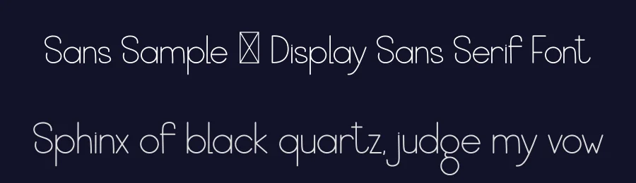 Sans Sample – Display Sans Serif Font by freshtypeink — Display Font — thumbnail 2