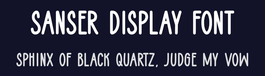 Sanser Display Font by Craftedtype — Decorative Font — thumbnail 2
