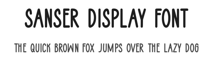 Sanser Display Font by Craftedtype — Decorative Font
