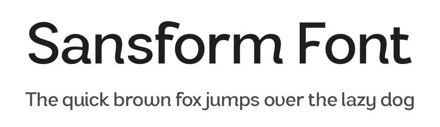 Sansform Font by vpcreativeshop — Sans Serif Font
