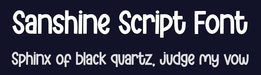 Sanshine Script Font by Siapgraph — Display Font — thumbnail 2