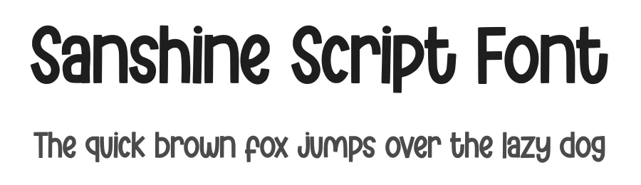 Sanshine Script Font by Siapgraph — Display Font