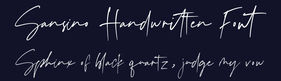 Sansino Handwritten Font by fikryal — Script Handwritten Font — thumbnail 2