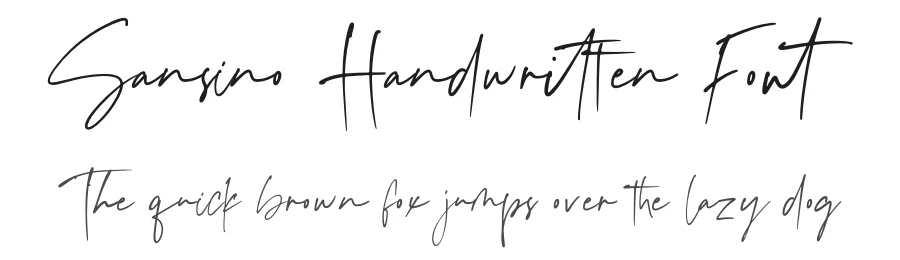 Sansino Handwritten Font by fikryal — Script Handwritten Font