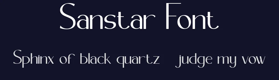 Sanstar Font by Flawless And Co — Sans Serif Font — thumbnail 2