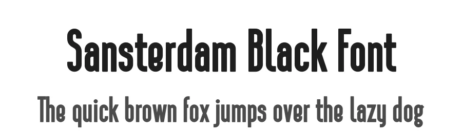 Sansterdam Black Font by NREY — Sans Serif Font