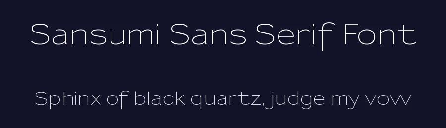 Sansumi Sans Serif Font by Manfred Klein — Sans Serif Font — thumbnail 2