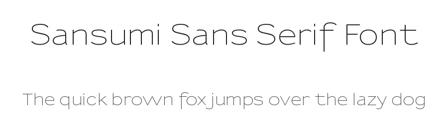 Sansumi Sans Serif Font by Manfred Klein — Sans Serif Font
