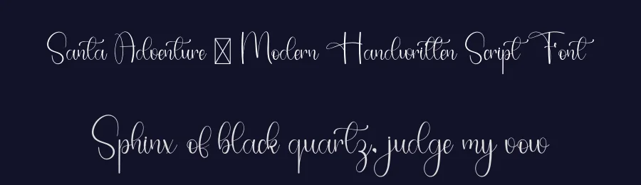 Santa Adventure – Modern Handwritten Script Font by freshtypeink — Script Handwritten Font — thumbnail 2