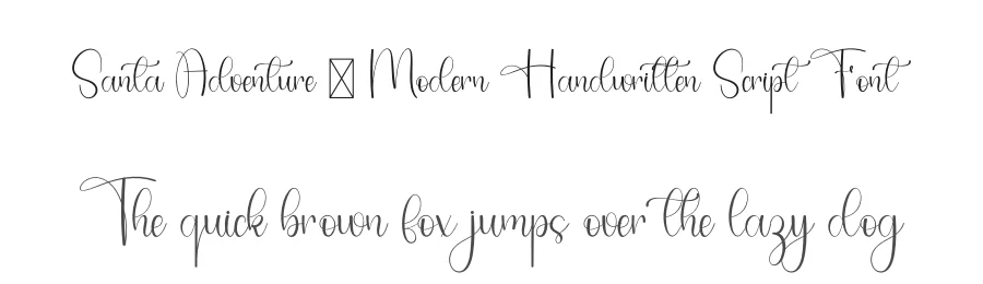 Santa Adventure – Modern Handwritten Script Font by freshtypeink — Script Handwritten Font