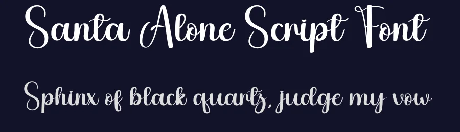 Santa Alone Script Font by andikastudio — Script Handwritten Font — thumbnail 2
