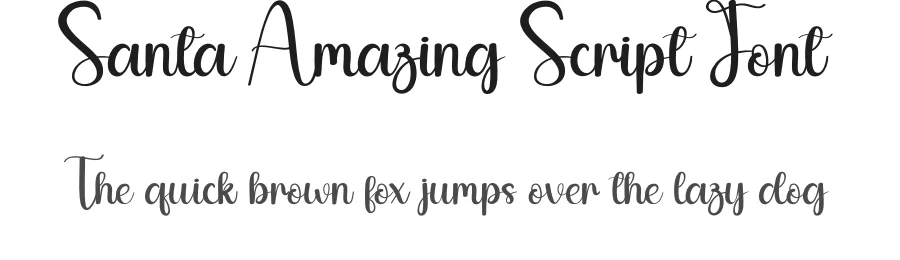 Santa Amazing Script Font by andikastudio — Script Handwritten Font