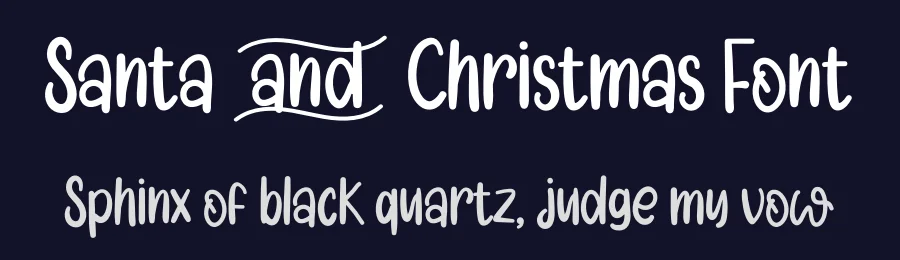 Santa and Christmas Font by inermediaSTUDIO — Decorative Font — thumbnail 2