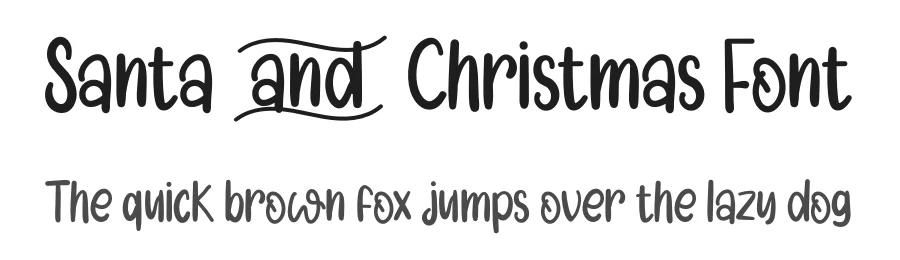 Santa and Christmas Font by inermediaSTUDIO — Decorative Font