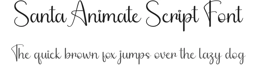 Santa Animate Script Font by andikastudio — Script Handwritten Font
