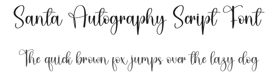 Santa Autography Script Font by andikastudio — Script Handwritten Font