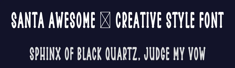 Santa Awesome – Creative Style Font by freshtypeink — Display Font — thumbnail 2