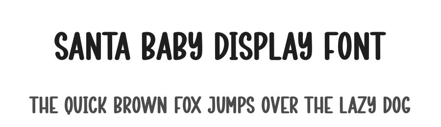 Santa Baby Display Font by creativeletter — Display Font