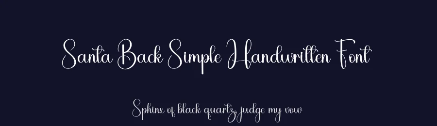 Santa Back Simple Handwritten Font by freshtypeink — Script Handwritten Font — thumbnail 2