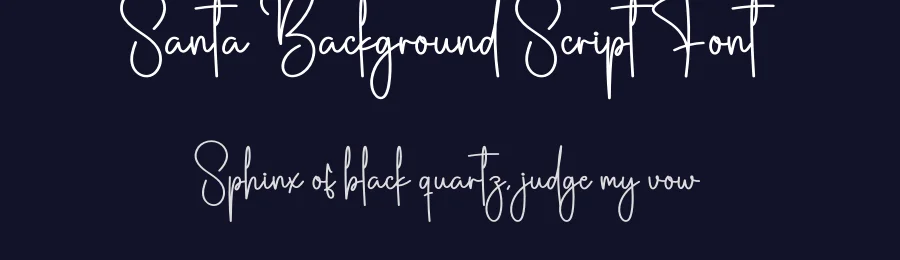 Santa Background Script Font by creativeletter — Script Handwritten Font — thumbnail 2