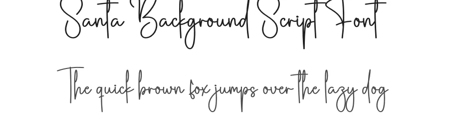 Santa Background Script Font by creativeletter — Script Handwritten Font