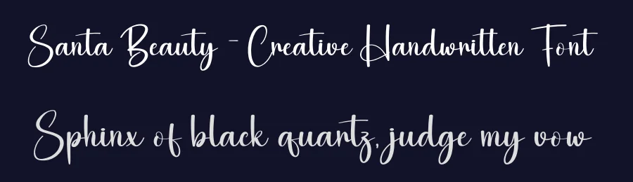 Santa Beauty – Creative Handwritten Font by creativeletter — Script Handwritten Font — thumbnail 2