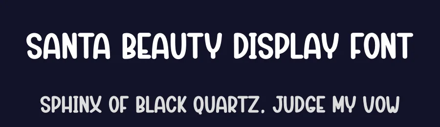 Santa Beauty Display Font by creativeletter — Display Font — thumbnail 2