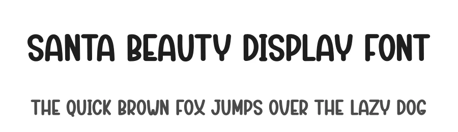 Santa Beauty Display Font by creativeletter — Display Font