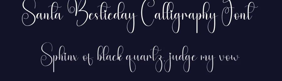 Santa Bestieday Calligraphy Font by andikastudio — Script Handwritten Font — thumbnail 2