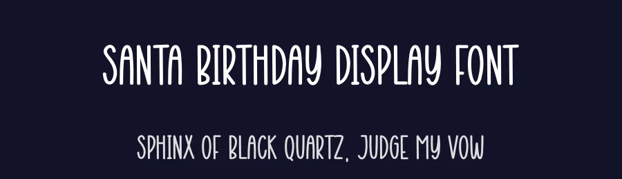 Santa Birthday Display Font by creativeletter — Display Font — thumbnail 2