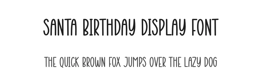 Santa Birthday Display Font by creativeletter — Display Font