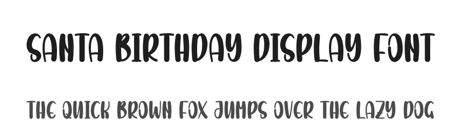 Santa Birthday Display Font by creativeletter — Display Font