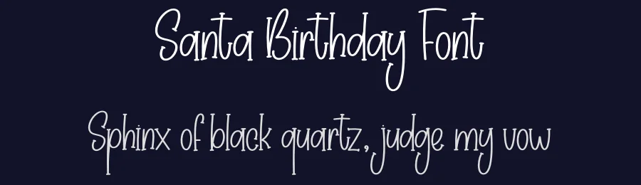 Santa Birthday Font by creativeletter — Script Handwritten Font — thumbnail 2