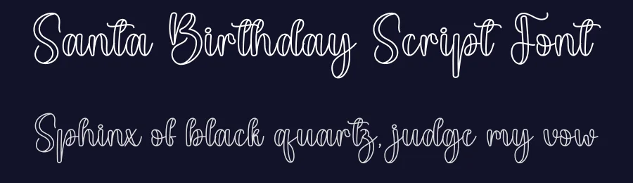 Santa Birthday Script Font by andikastudio — Script Handwritten Font — thumbnail 2