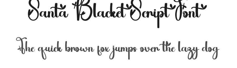 Santa Blacket Script Font by andikastudio — Script Handwritten Font