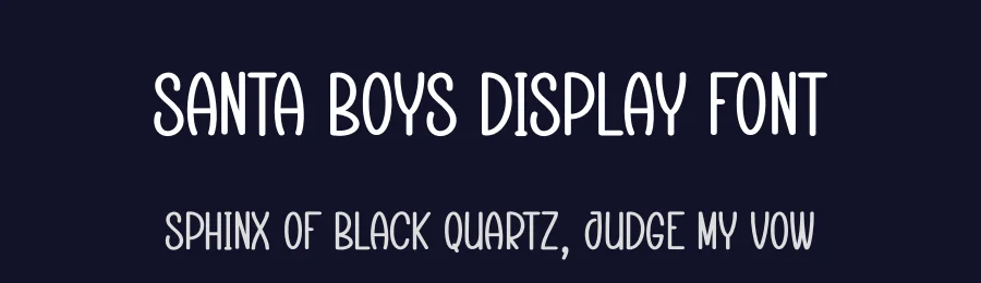 Santa Boys Display Font by creativeletter — Display Font — thumbnail 2
